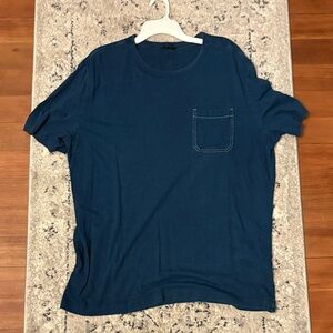 Banana Republic Dark Blue(Tealish) Vintage Short Sleeve Pocket Tee Retro